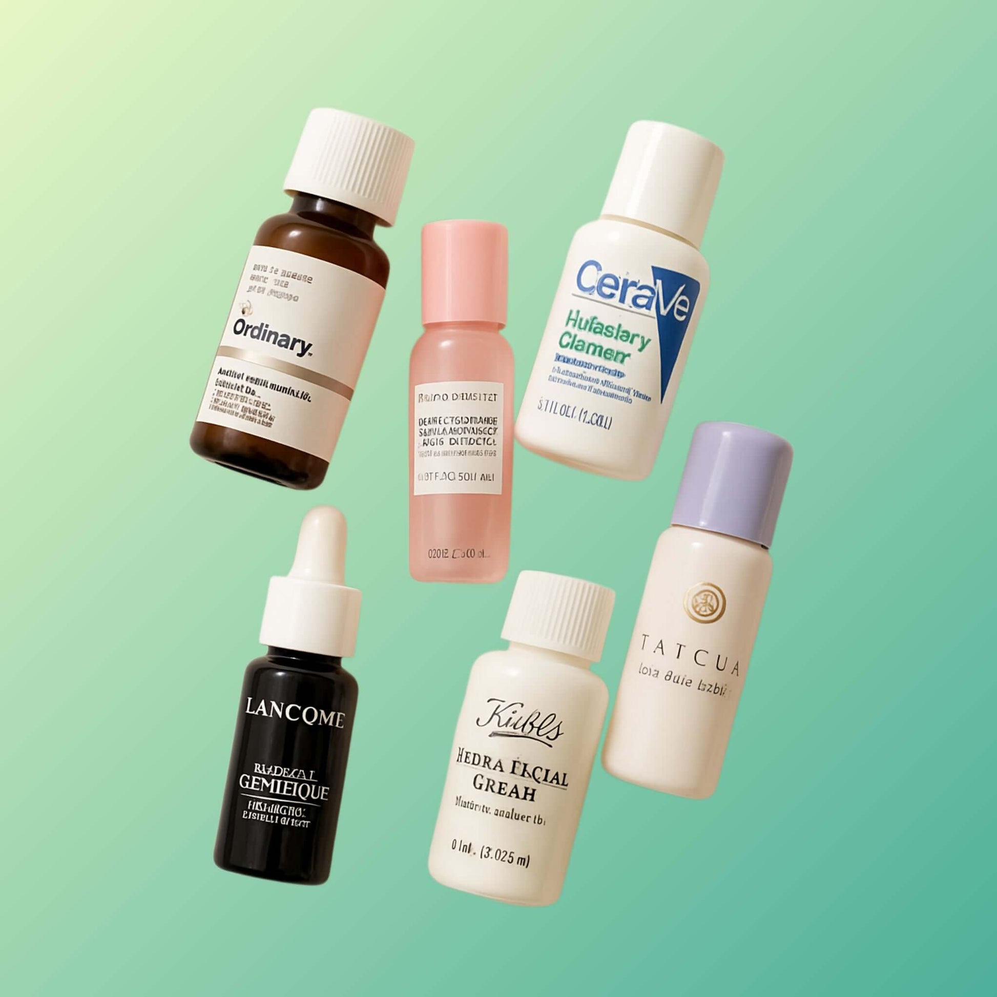 Selection of clean beauty add-ons including skincare serums.