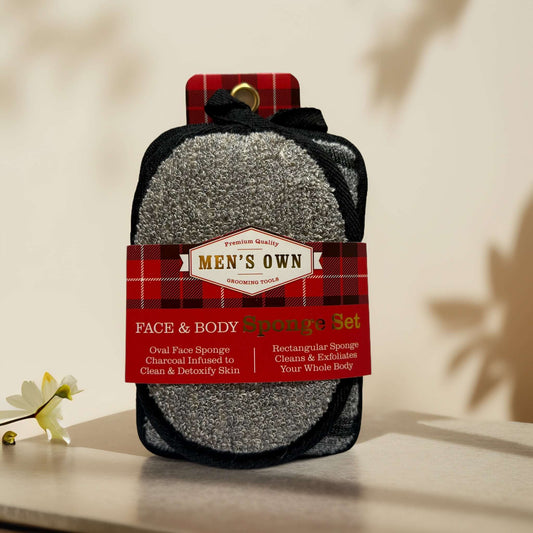 Deep Clean & Exfoliate | Face & Body Sponge Set from Men's Own