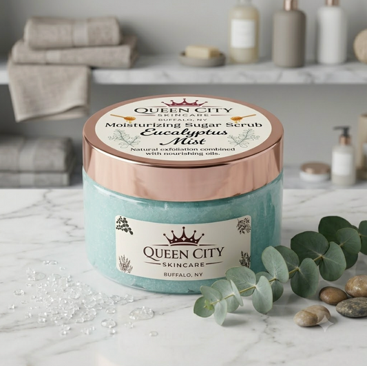 Eucalyptus Mist | Sugar Body Scrub by Queen City Skincare