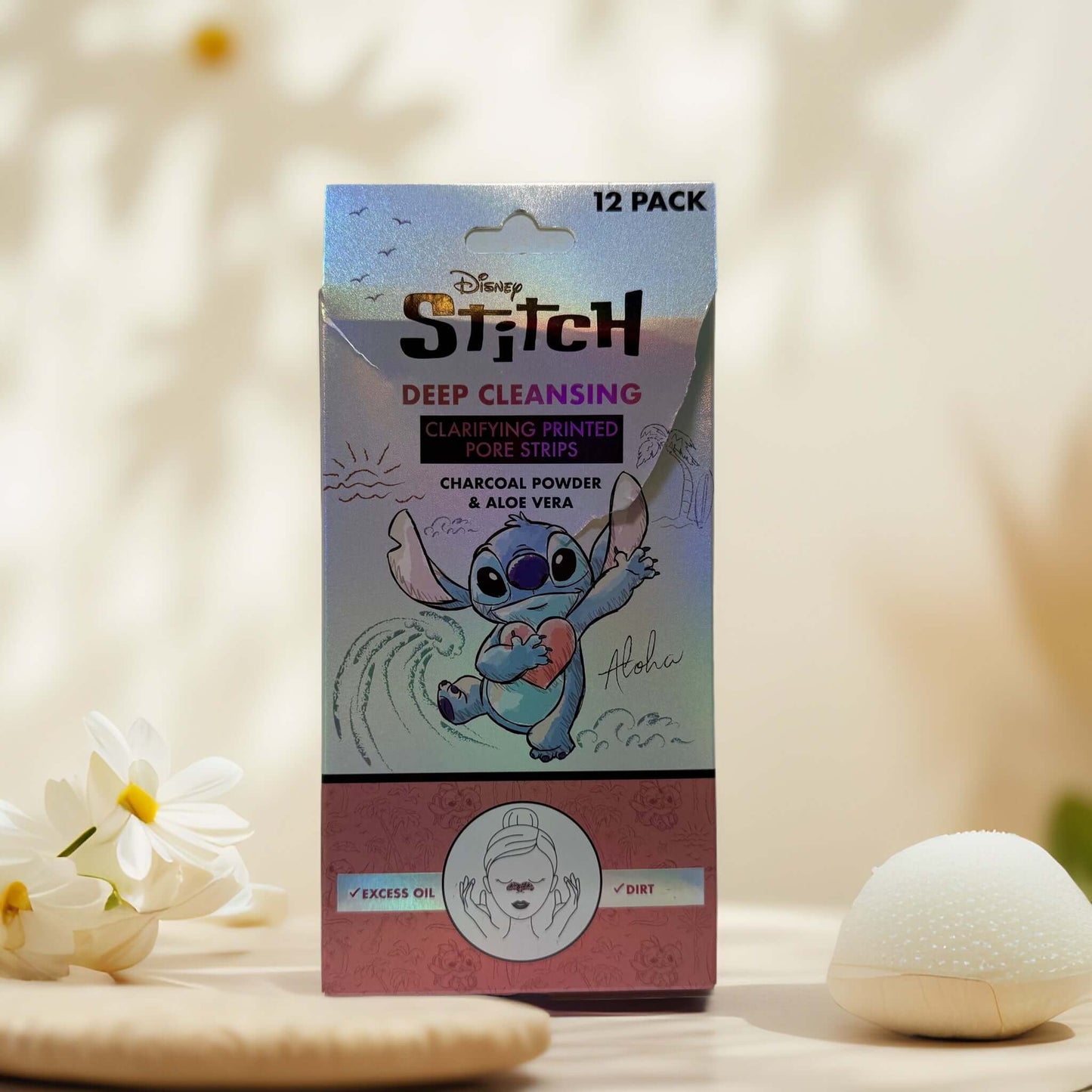 Clarify & Calm | Disney Stitch Deep Clean Pore Strips - 12-Pack