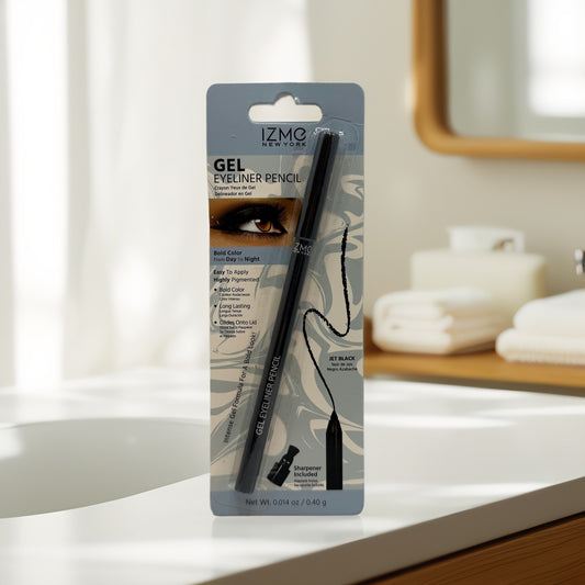 IZME Gel Eyeliner Pencil Jet Black – Long - Lasting & Bold Look - Queen City Skincare
