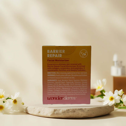 Barrier Repair Wonderderm Moisturizer box with ingredients