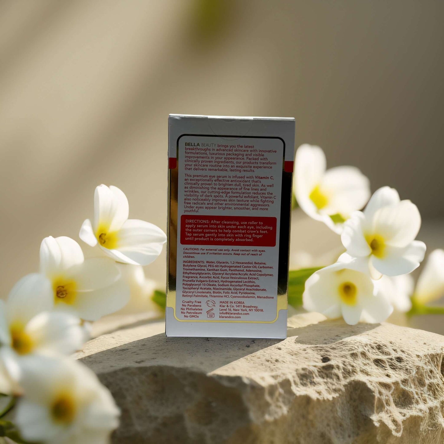 Brightening + Firming | Under Eye Roller Serum by Bella Beauty – 0.5 fl oz