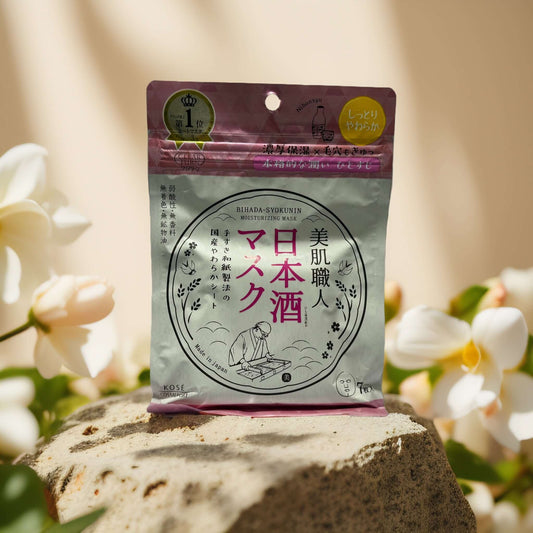Deep Moisture & Radiance | Bihada-Syokunin Facial Mask Set by Kose – 3.2 fl oz