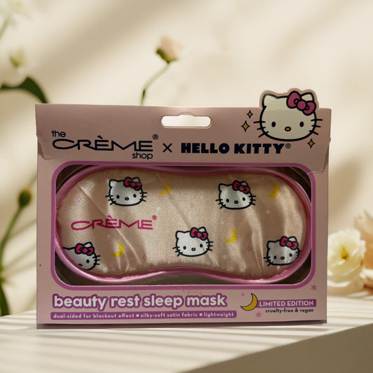 Block & Snooze | Plushie Sleep Mask by The Crème Shop x Hello Kitty – Limited Edition