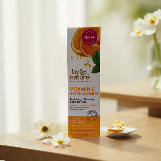 Brightening Face Primer & Serum | Vit C & Collagen Serum by Nature -  3.0 fl oz