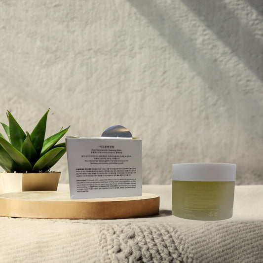 Rice and Niacinamide Facial Cleansing Balm: Melt Makeup & Brighten Skin - Queen City Skincare