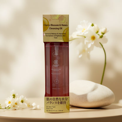 Makeup Removal | Cleansing Oil for Face with Cherry Blossom & Honey - 8.4 fl oz