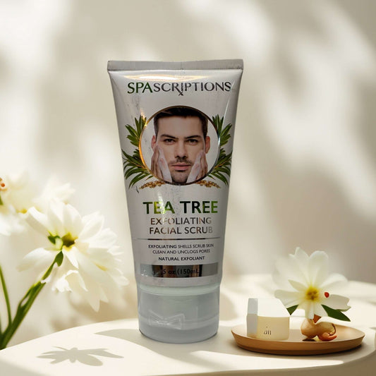 SpaScriptions Tea Tree Exfoliating Facial Scrub 5oz tube