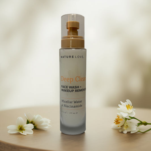 Deep Cleanse | Face Wash & Makeup Remover for Face, by Nature Love - 6.0 fl oz