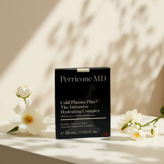 Perricone MD Cold Plasma Plus+ moisturizer with flowers