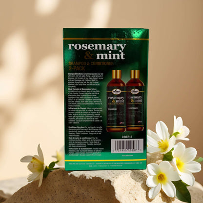 Strength & Scalp Care | Rosemary Mint Shampoo & Conditioner by Difeel – 12 fl oz