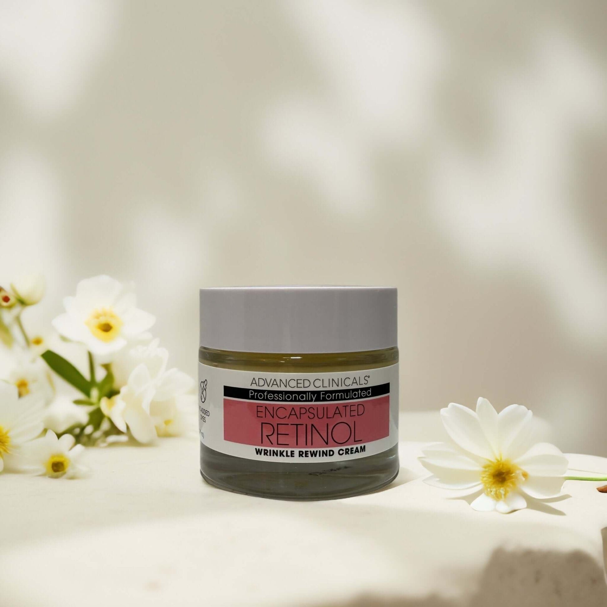 Encapsulated Retinol Wrinkle Rewind Cream by Advanced Clinicals jar