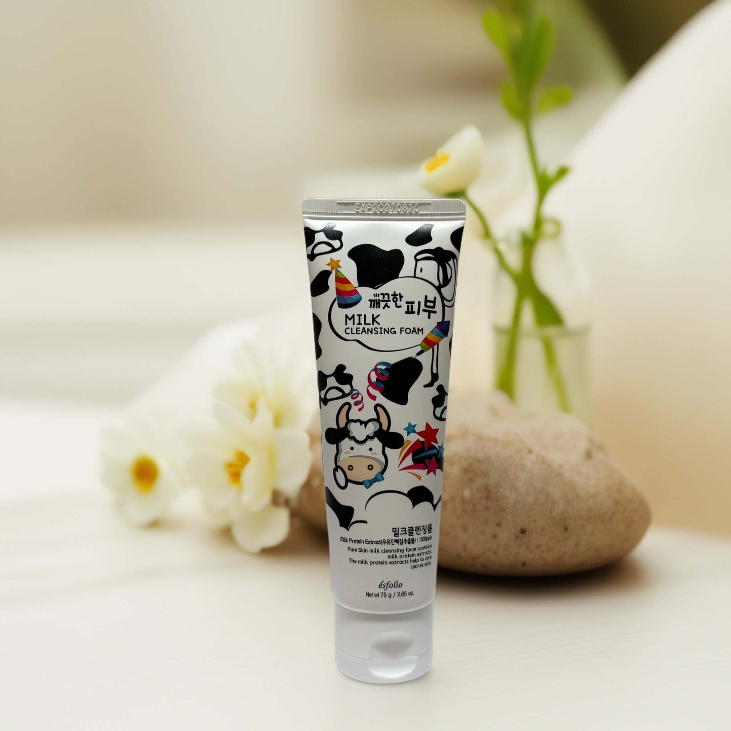 Softens & Cleanses | Milk Cleansing Foam by Esfolio - 2.7 fl oz