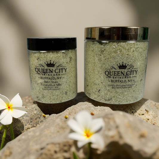 Eucalyptus Mist | Refreshing Herbal Bath Soak by Queen City Skincare – 8 oz