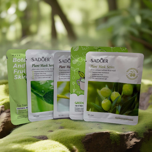 5 plant-powered sheet masks from SADOER for nourished, balanced skin.