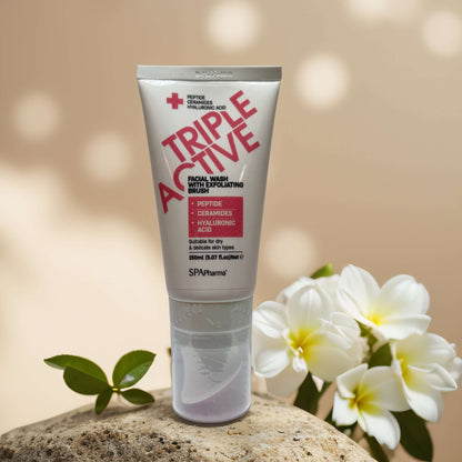 Gentle Exfoliation & Hydration | Triple Active Facial Wash by SPApharma – 5.1 fl oz