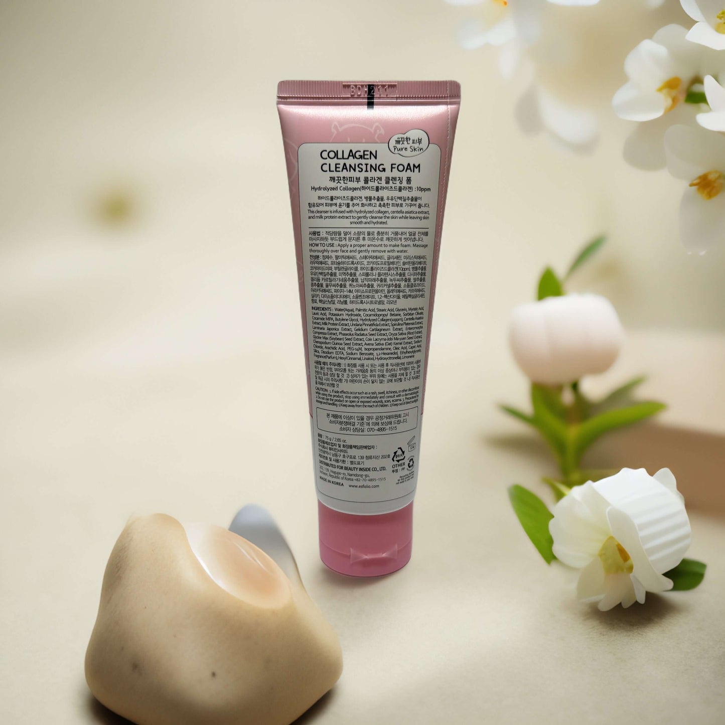 Gentle Firming Cleanse | Collagen Cleansing Foam by Esfolio – 2.65 fl oz