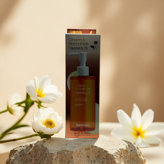 Brighten & Clarify | Ginseng & Niacinamide Cleansing Oil by FarmStay – 10.1 oz