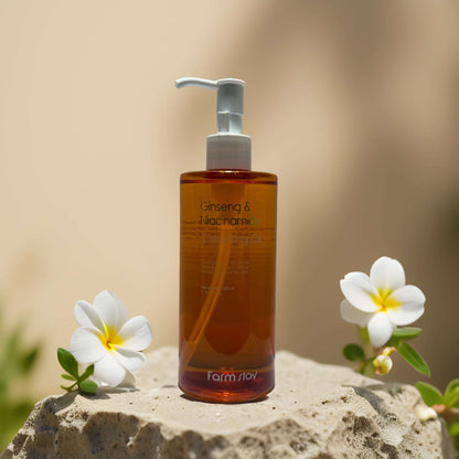 Brighten & Clarify | Ginseng & Niacinamide Cleansing Oil by FarmStay – 10.1 oz