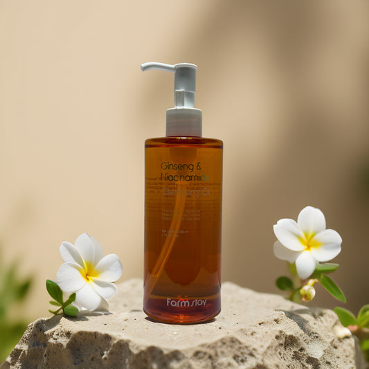 Brighten & Clarify | Ginseng & Niacinamide Cleansing Oil by FarmStay – 10.1 oz