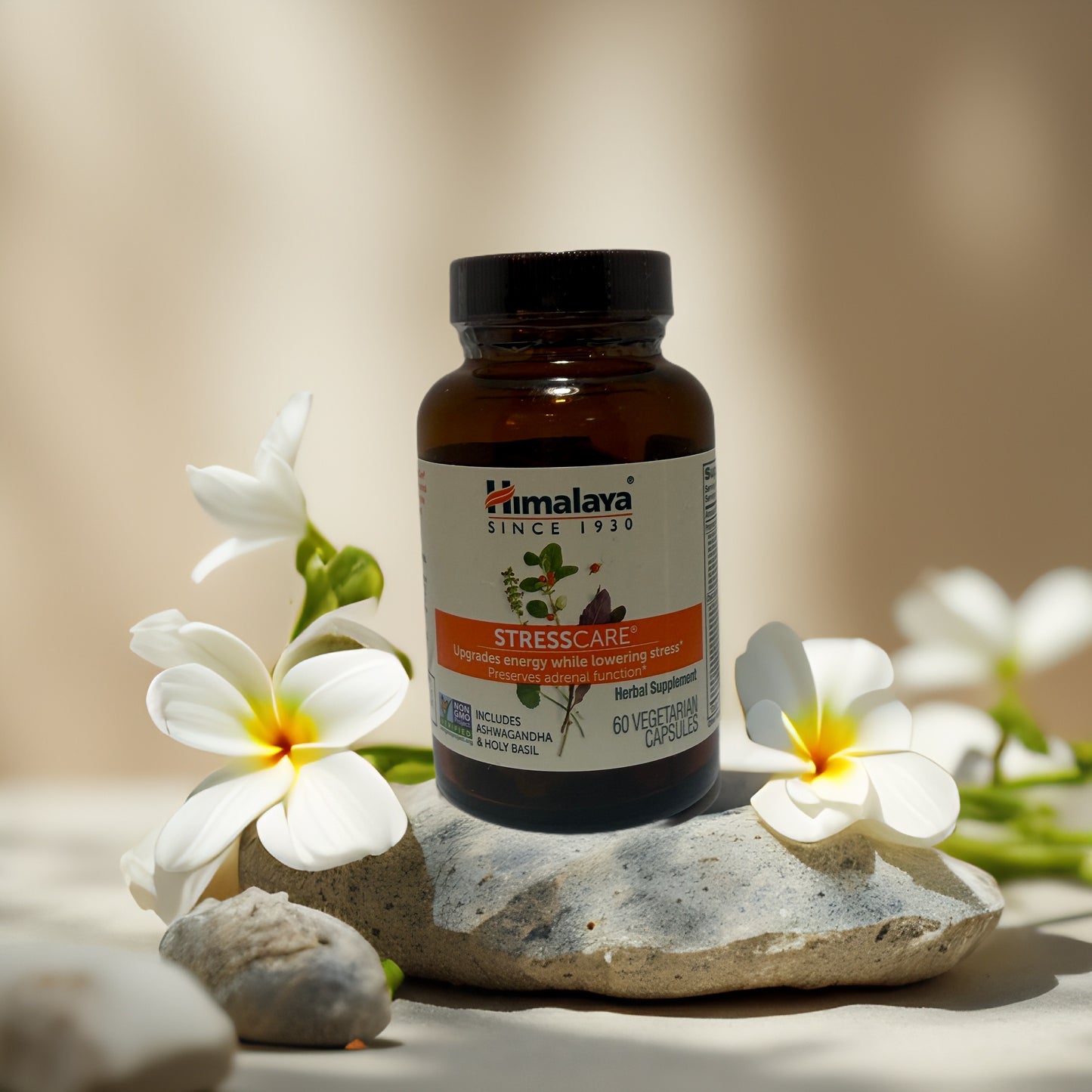 Adrenal Support & Stress Relief | StressCare Capsules by Himalaya – 60 ct