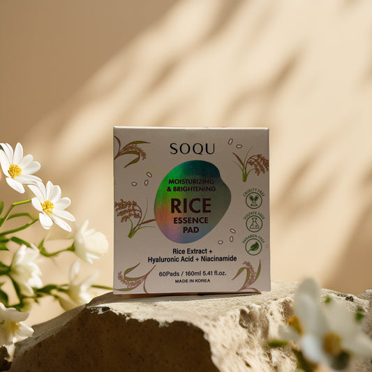 Hydrating & Brightening | Rice Essence Pad by SOQU – 5.4 fl oz