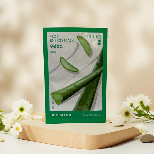 Soothe & Refresh | Aloe Energy Sheet Mask by Innisfree – 0.74 fl oz