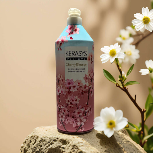 Fragrant Softness | Cherry Blossom Perfumed Rinse by Kerasys – 33.8 fl oz