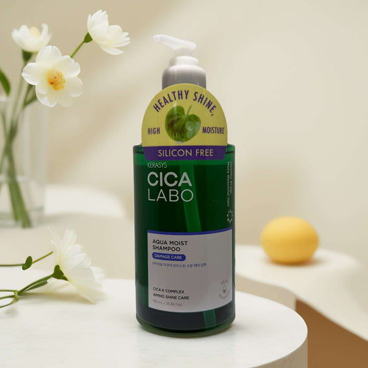 Repair + Hydrate | Cica Labo Aqua Moist Shampoo by Kerasys – 25.4 fl oz