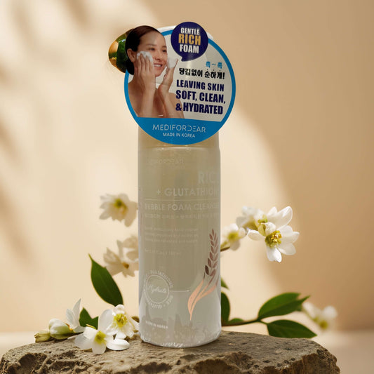 Brightening Foam Cleanse | Rice + Glutathione by Medifordear – 5.1 fl oz