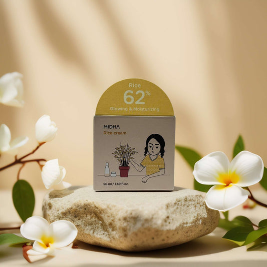 Brightening Barrier Support | Rice Facial Cream by MIDHA – 1.7 fl oz