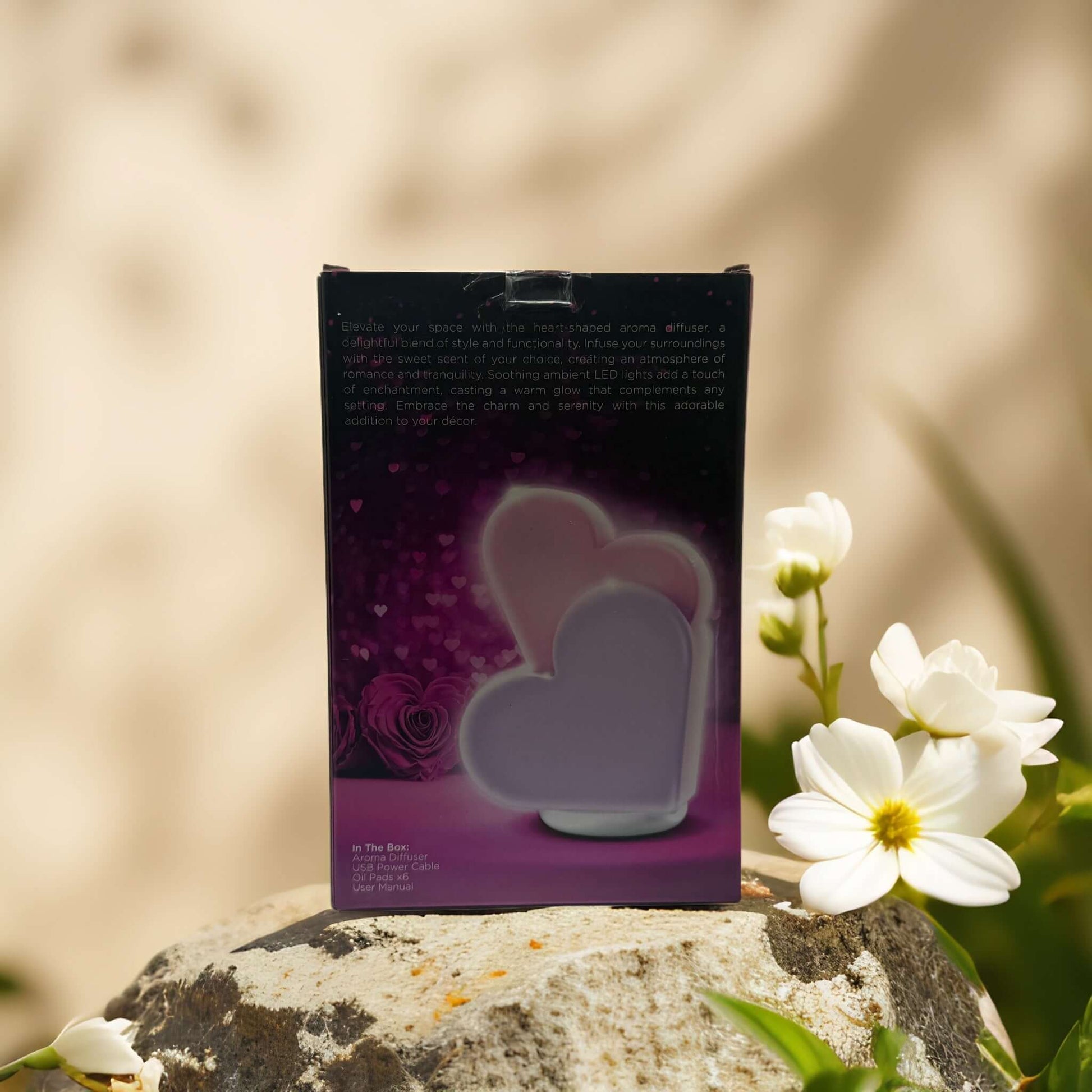 mahli succulent aroma diffuser Mahli Accents | Mahli Sweethearts Led Aroma Heart Diffuser - New! | Color: Pink/Purple | Size: Os