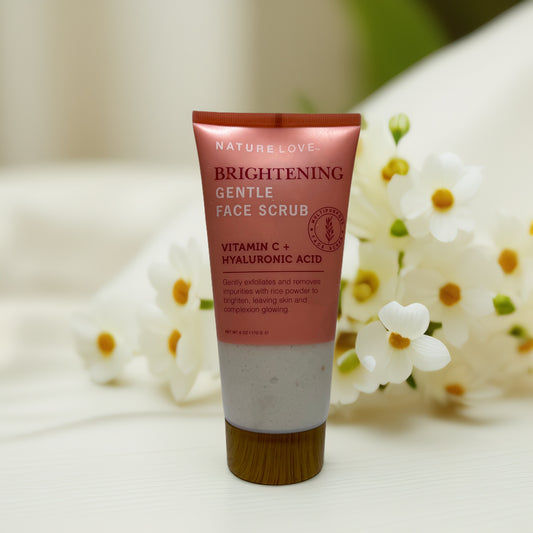 Brighten & Smooth | Gentle Face Scrub by Nature Love – 6.0 oz
