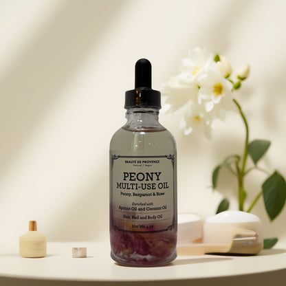 Nourish & Glow | Peony Oil for Hair & Body by Beauté de Provence - 4.0 fl oz