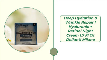 Deep Hydration &amp; Wrinkle Repair | Hyaluronic + Retinol Night Cream 1.7 fl oz Delfanti Milano by@Outfy