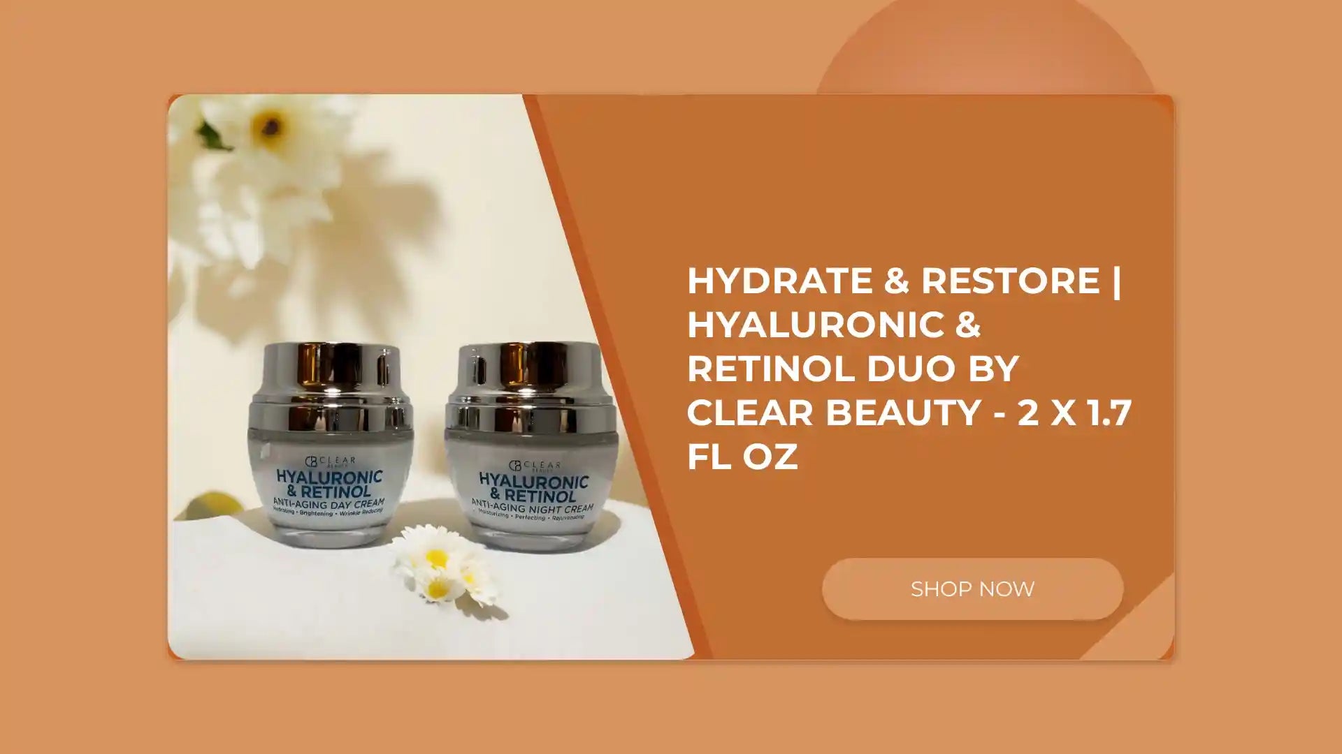 Hydrate &amp; Restore | Hyaluronic &amp; Retinol Duo by Clear Beauty - 2 x 1.7 fl oz by@Outfy
