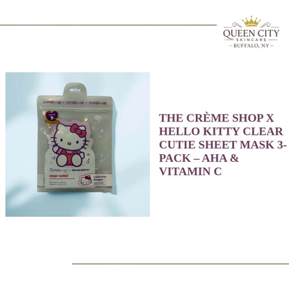 The Crème Shop x Hello Kitty Clear Cutie Sheet Mask 3-Pack