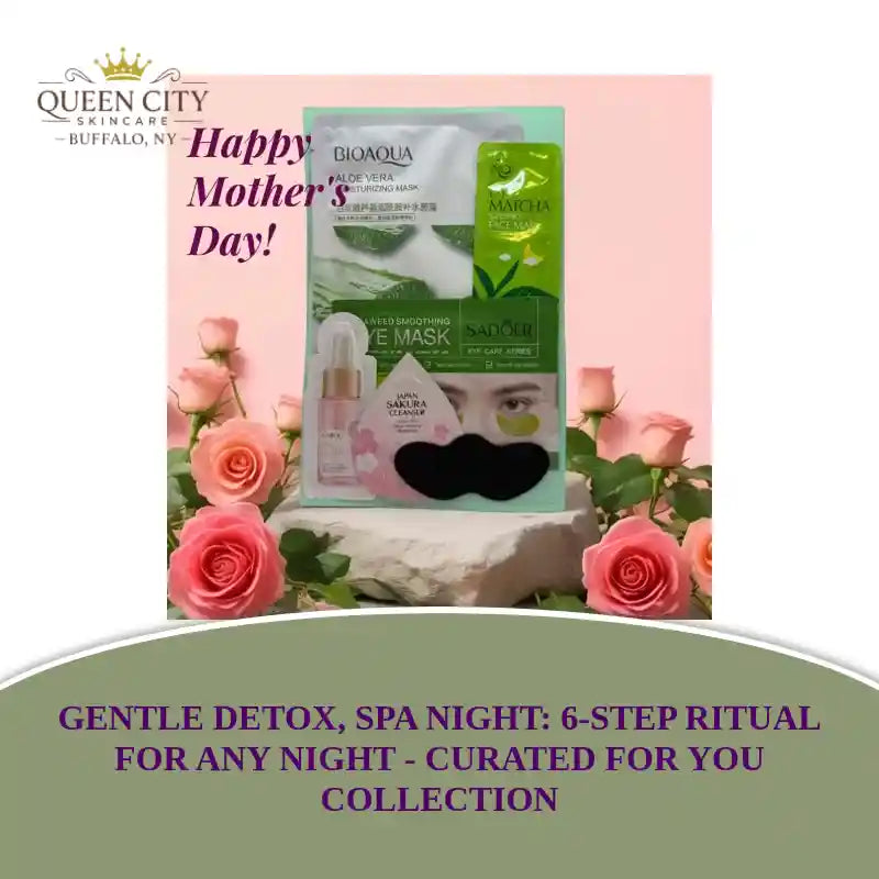 Spa Night Gentle Detox Kit for sensitive skin by Queen City Skincare.