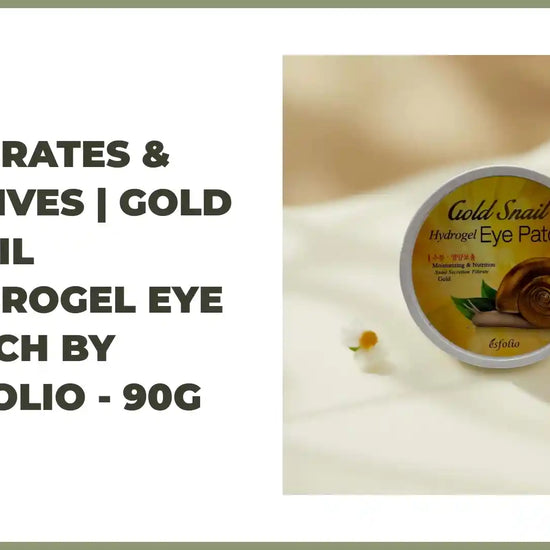 Hydrates &amp; Revives | Gold Snail Hydrogel Eye Patch by Esfolio - 90g by@Outfy