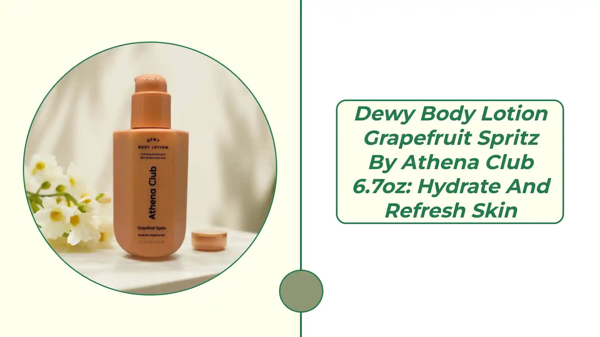 Dewy Body Lotion Grapefruit Spritz by Athena Club 6.7oz: Hydrate and Refresh Skin by@Outfy