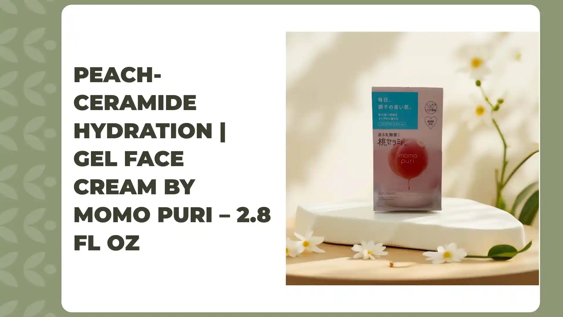 Peach-Ceramide Hydration | Gel Face Cream by Momo Puri &ndash; 2.8 fl oz by@Outfy