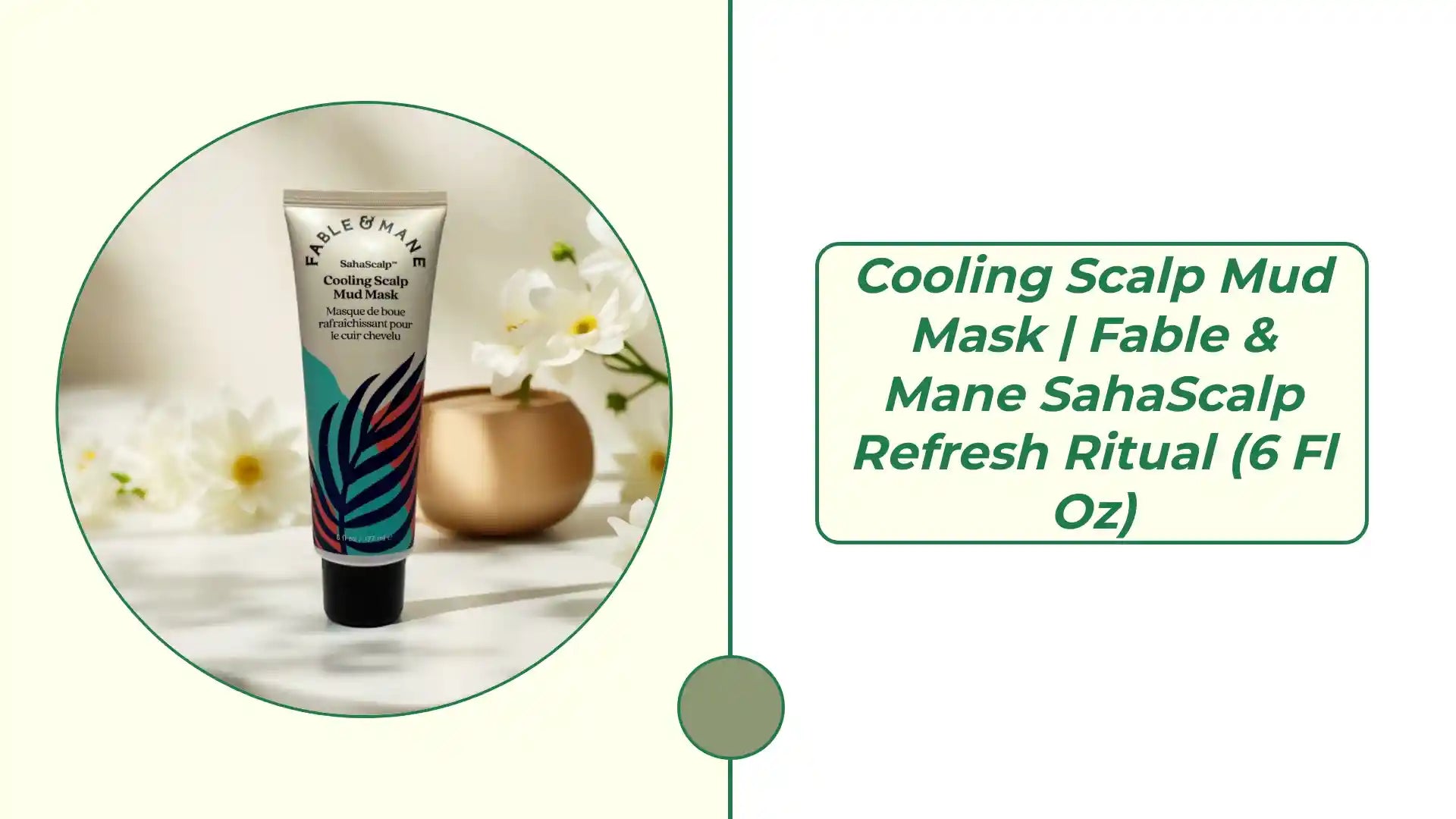 Cooling Scalp Mud Mask | Fable &amp; Mane SahaScalp Refresh Ritual (6 fl oz) by@Outfy