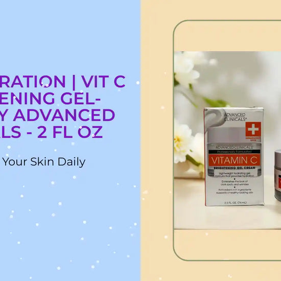 Deep Hydration | Vit C Brightening Gel-Cream by Advanced Clinicals - 2 fl oz by@Outfy