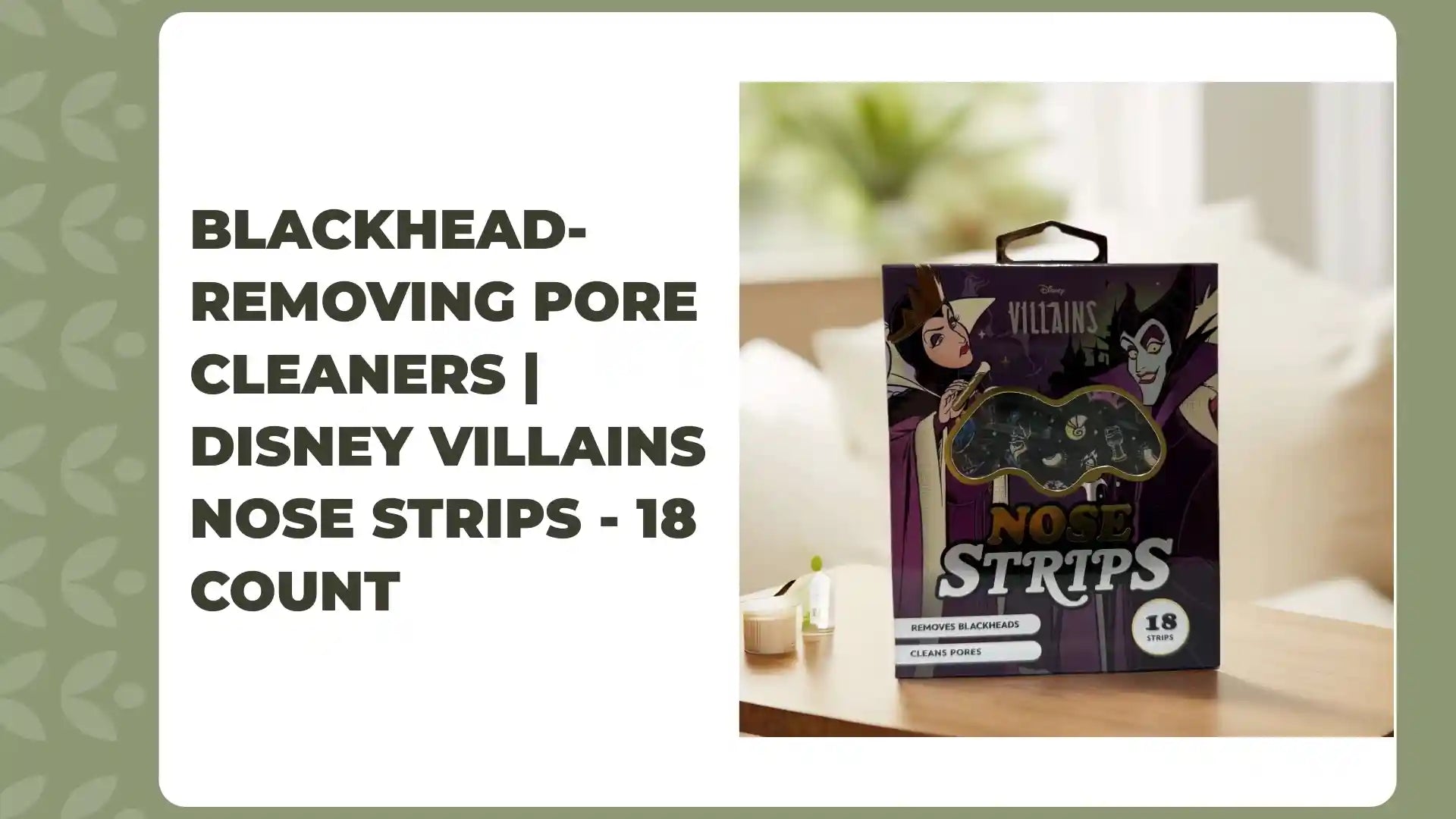 Blackhead-Removing Pore Cleaners | Disney Villains Nose Strips - 18 Count by@Outfy