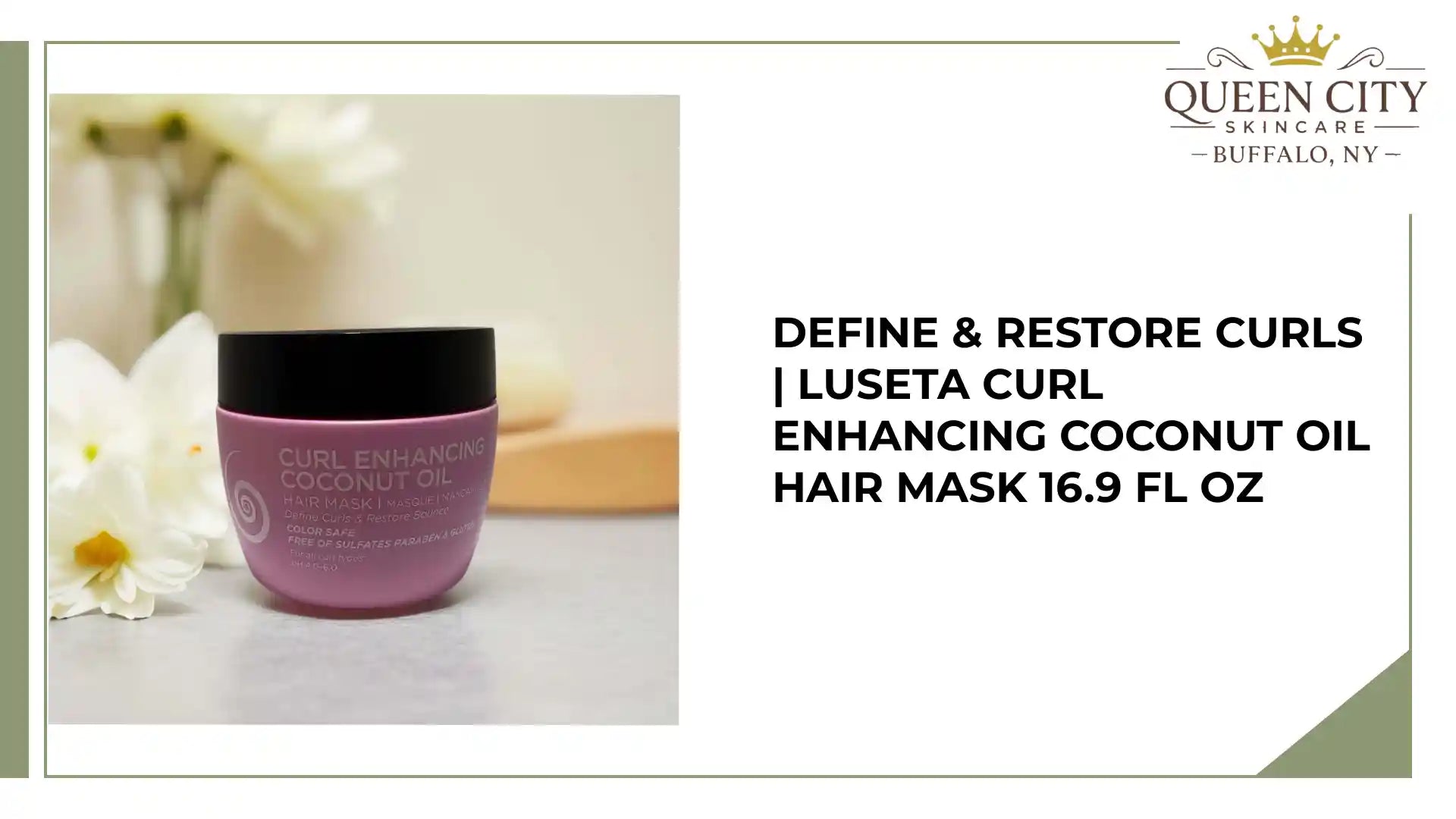 Define &amp; Restore Curls | Luseta Curl Enhancing Coconut Oil Hair Mask 16.9 fl oz by@Outfy