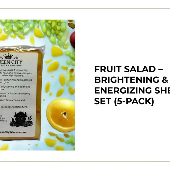 POS Fruit Salad 5-Pack Sheet Mask Set for brightening and energizing skin with fruity antioxidants.