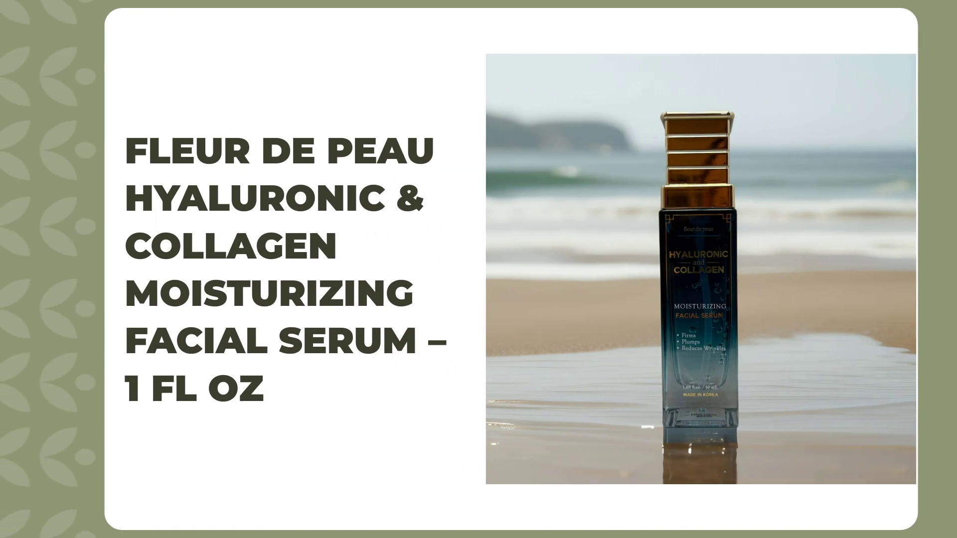 Fleur de Peau Hyaluronic Collagen Moisturizing Serum 1oz