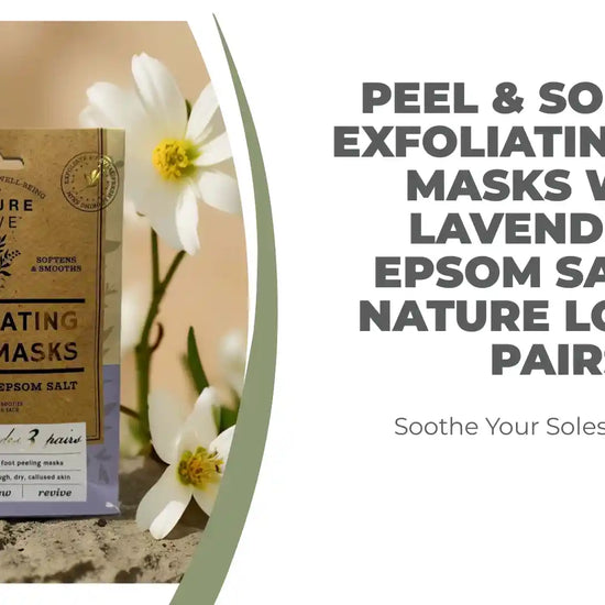 Peel &amp; Soothe | Exfoliating Foot Masks with Lavender &amp; Epsom Salt by Nature Love &ndash; 3 Pairs by@Outfy