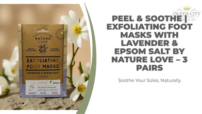 Peel &amp; Soothe | Exfoliating Foot Masks with Lavender &amp; Epsom Salt by Nature Love &ndash; 3 Pairs by@Outfy